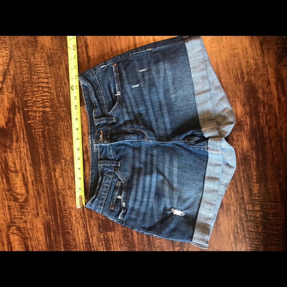 Time and True jean shorts
